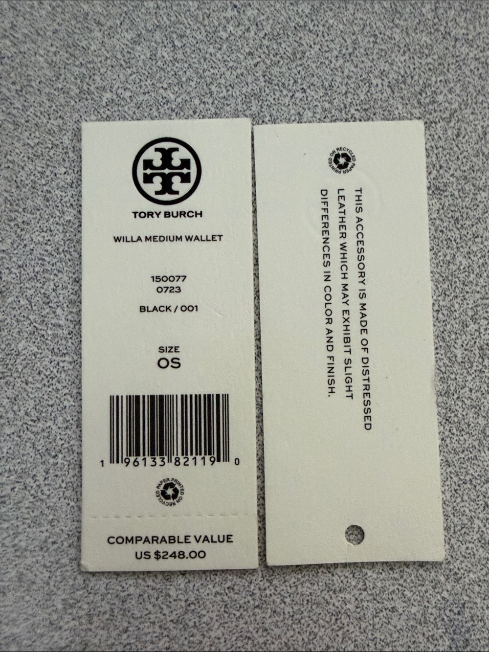 Tory Burch Willa Medium Wallet with Gold Logo - Picture 2 of 6
